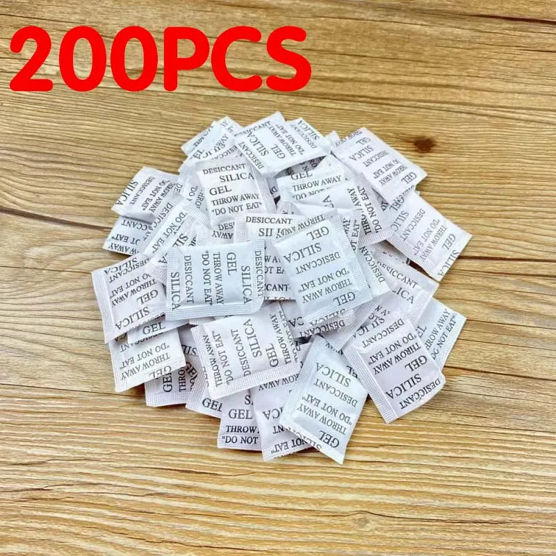 50-500 Stück ungiftiges Silikagel-Trockenmittel, Feuchtigkeitsabsorber für Küche, Wohnzimmer, Kleidung, Lebensmittelaufbewahrung