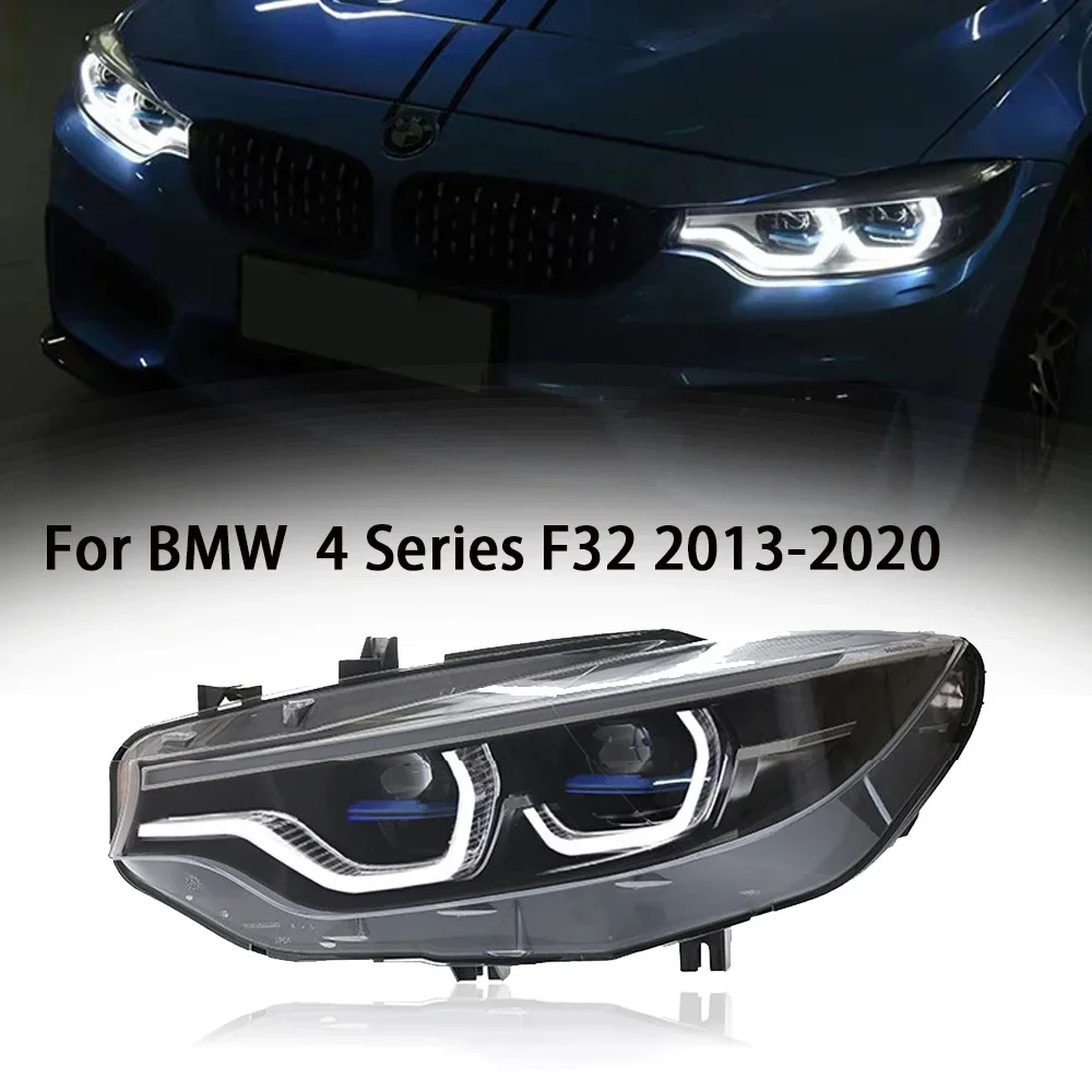 

Автомобильные светодиодные передние фонари для BMW F32 Светодиодные фары 4-й серии 428i 435i 2013-2020, модифицированные полностью светодиодные фары в сборе