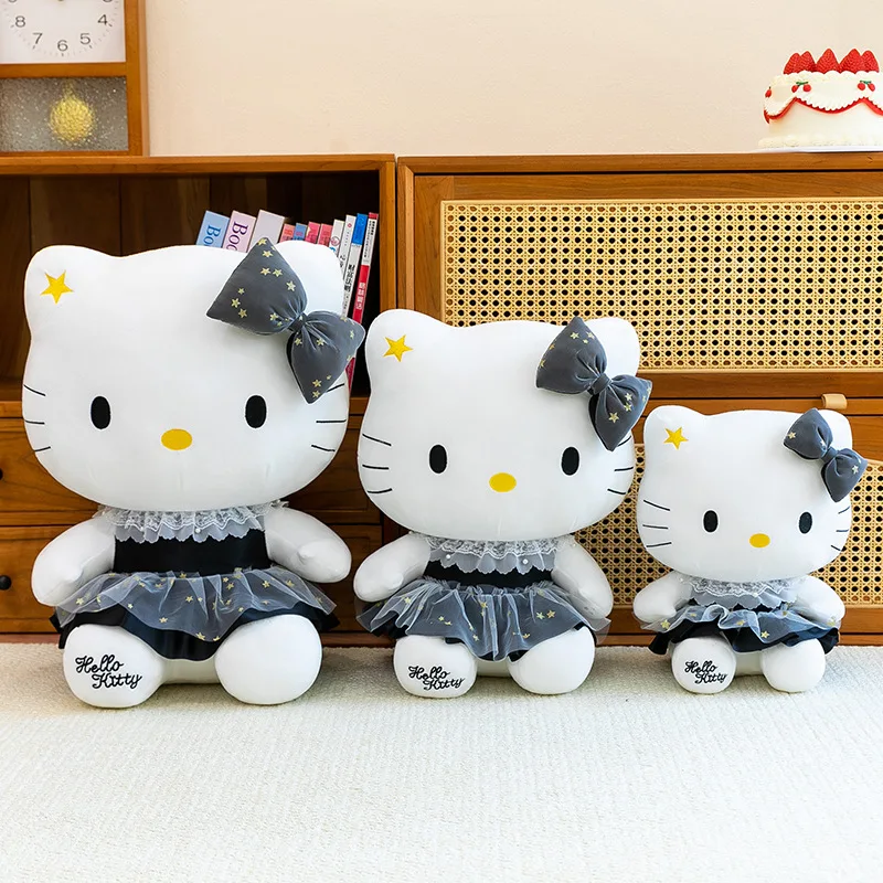 

35/45/55CM Sanrio Plush Big Size Hello Kitty Plushies Cartoon Anime Peluche Kawaii Ornament Room Decoration Toy Children's Gifts