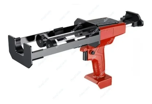 21V Cordless Grout Gun, Dual Tube Automatic Electric Caulk Tool for Tile Joint, Rechargeable Lithium Battery Injector