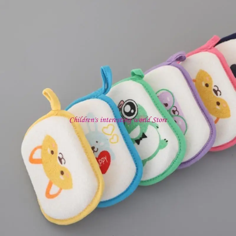 

Animal Pattern Baby Bath Sponge Fun Bath Time Essential Ergonomic Design Sponge 425F