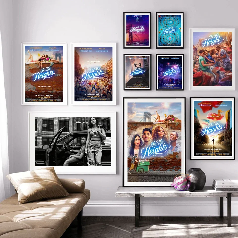 In the Heights Movie Poster Canvas Art Wall Picture For Living Bedroom Room Home Decor Gift