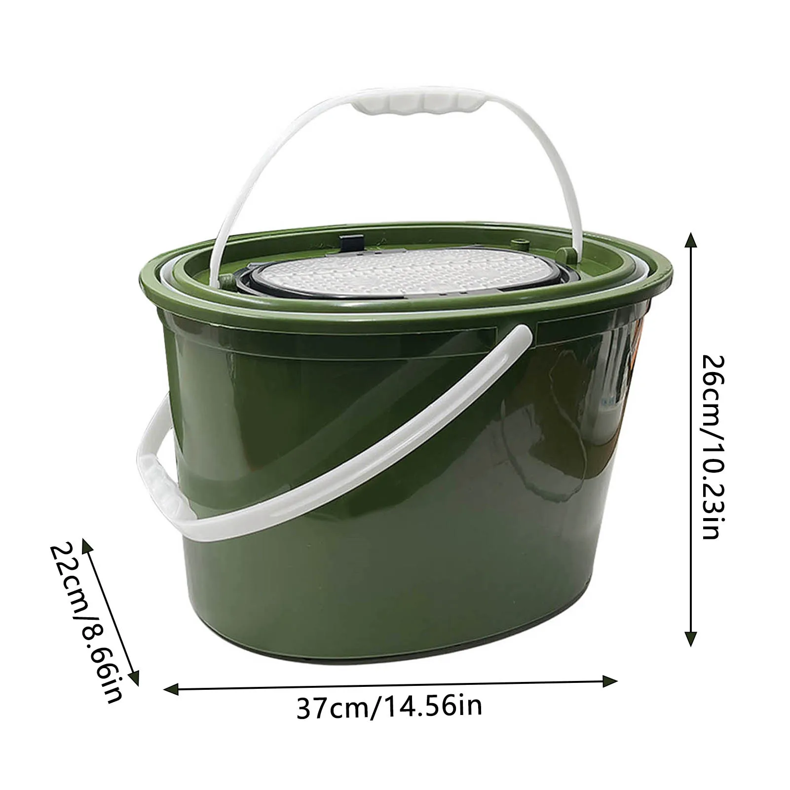 Large Capacity Double-layer Fishing Bucket Portable Ultralight Live Fish Bucket With Handle Winter Outdoor Fishing Gears 2025