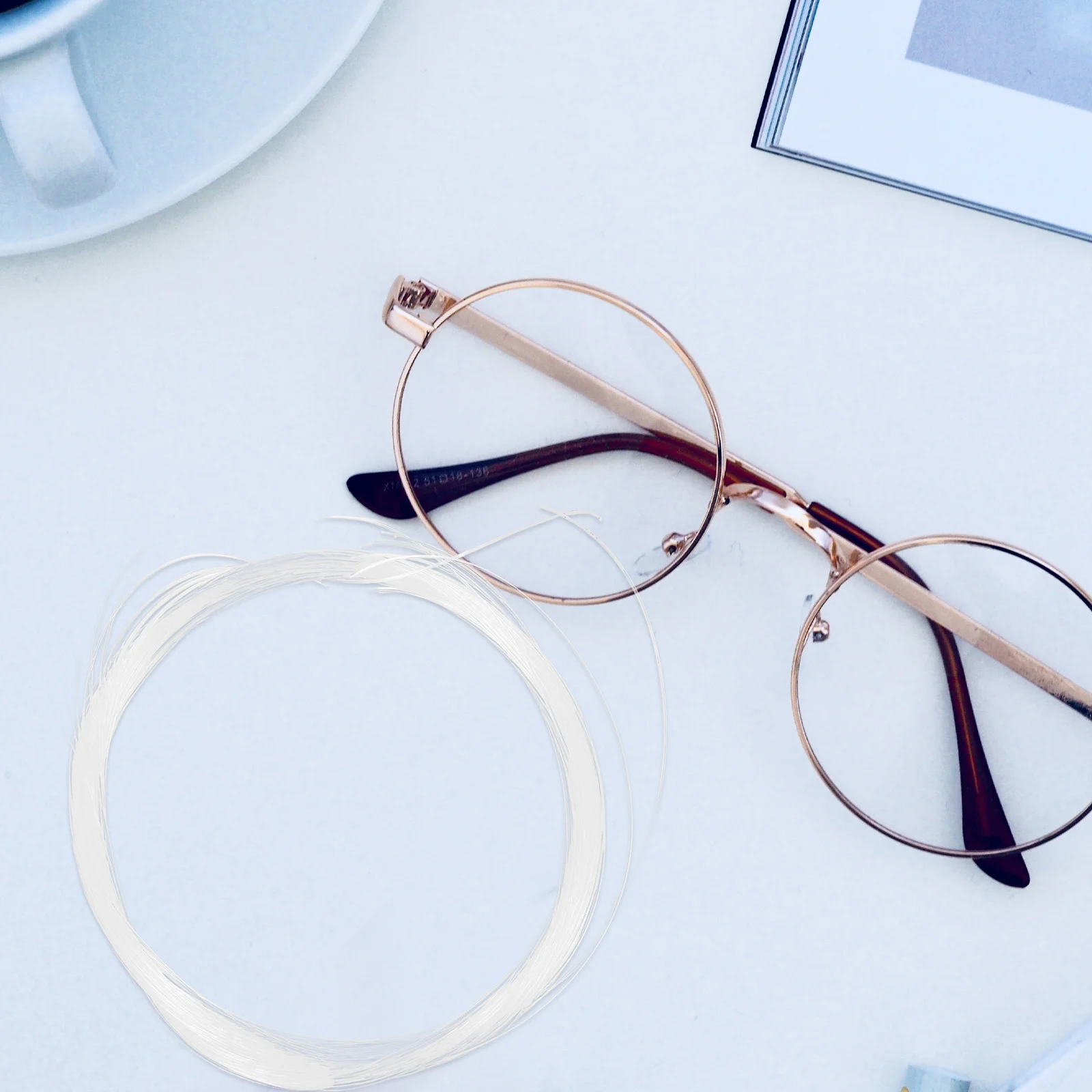 

1 Roll Nylon Glasses Repair Thread Durable Eyeglass Fixing String For Half-Frame Eyewear Replacement Accessories Tool