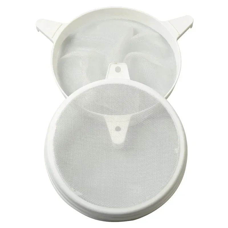 Food Grade Nylon Double Sieve Honey Strainer Beekeeping Equipment Honey Filter Mesh Screen for Beekeeping Honey Flow Fitter