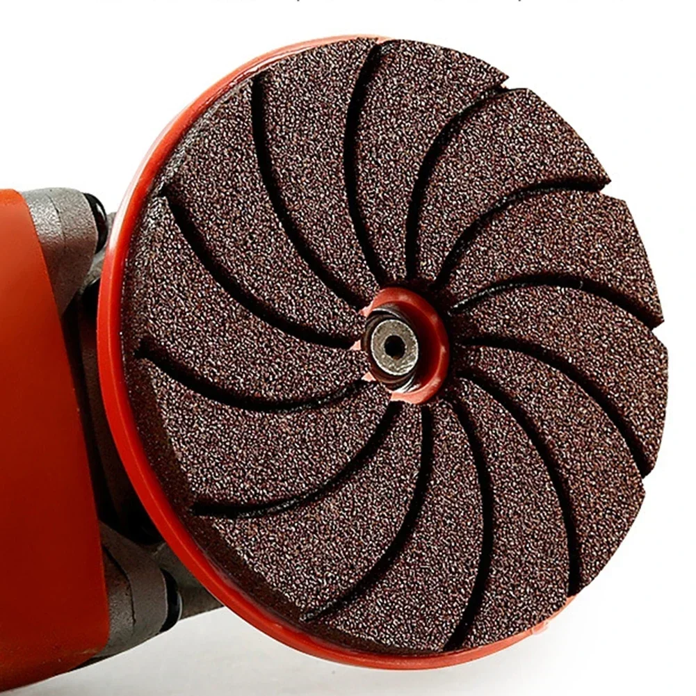 80mm 3 Inch Diamond Polishing Pad Wet Dry Buff Disc Abrasive For Marble Concrete Fan-shaped Texture Design Increases Grinding