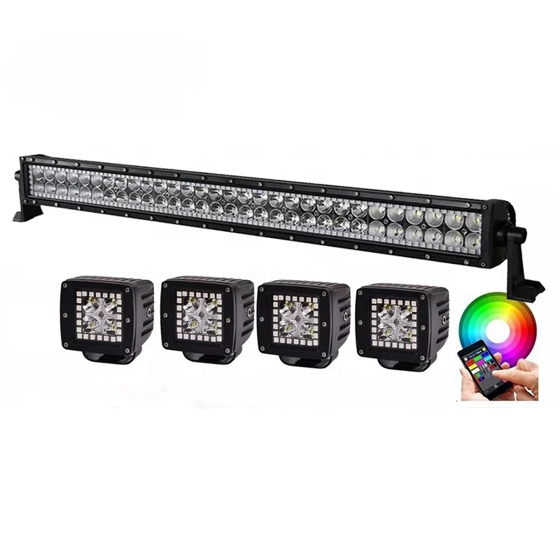 2021 New RGB LED Work Lights for Off Road Truck Car SUV 4WD 13.5