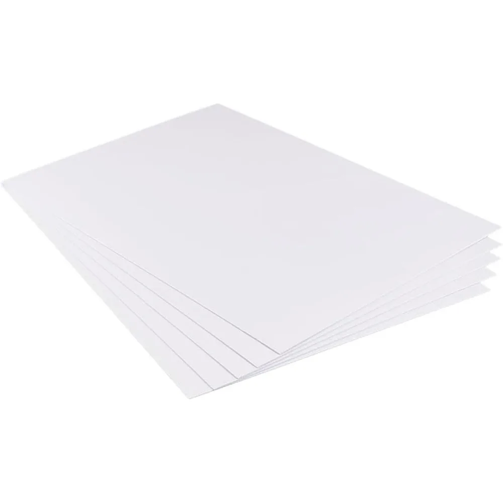 5 Pcs 1mm PVC Foam Sheet White Plastic Sheet 11.8x15.7 Inch Lightweight Rigid Foam Expanded PVC Sheet for Crafts DIY Making