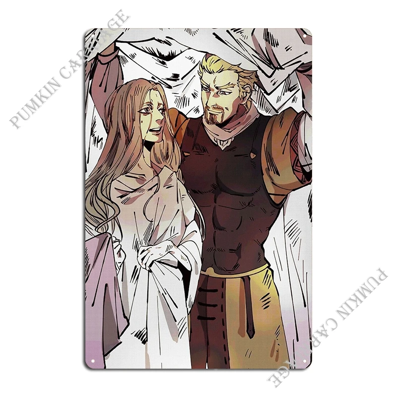 Vinland Saga Metal Sign Design Wall Cinema Wall Mural Tin Sign Poster