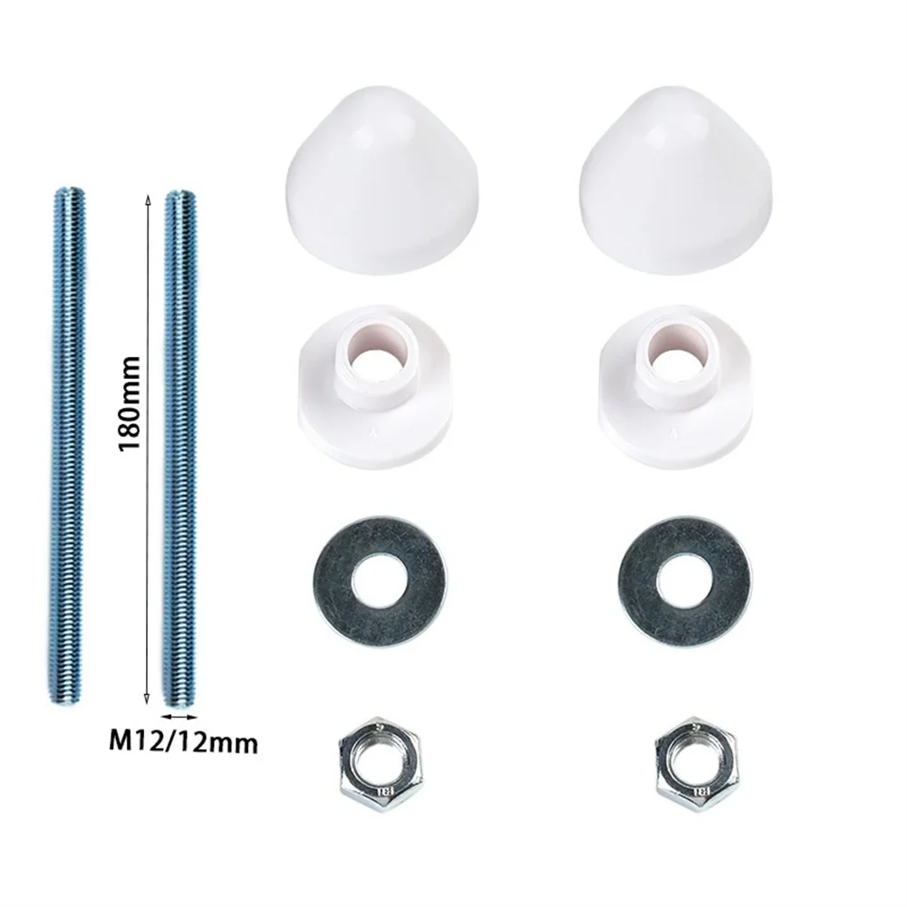 Wall Mounted Toilet Decorative Cover Fixing Screw Set with ABS Plastic and Chrome Plated Galvanized Iron Components