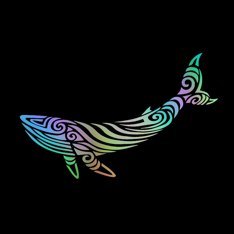 Car Sticker Whale Pattern Exterior Parts Sunscreen and Waterproof Cover Scratches Motorcycle Stickers PVC Caravan Accessories