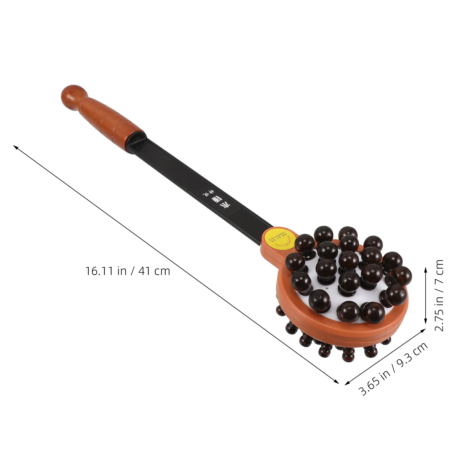 Dubbelzijdige houten kralenmassagehamer Handmatige nekmassager Handheld Body Scratcher Rughamer voor vrouwen Been Taille