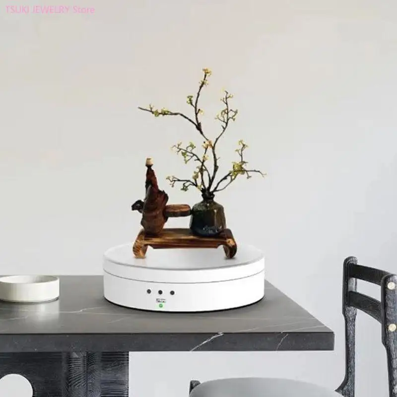 62KE High Power Electric Rotating Mirror Jewelry Display Stand Base Jewelry Turntable Jewellery Showcase Holder
