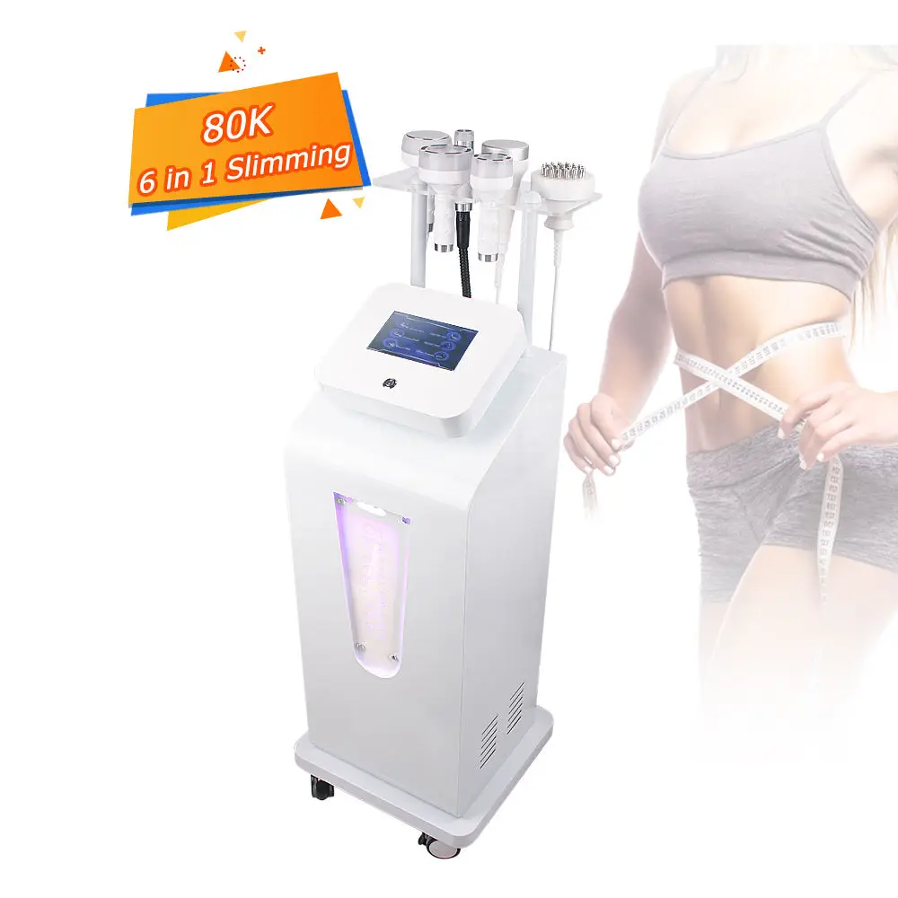 

Salon 5d 80k lipo body slimming skin tightening machine vacuum rf fat loss machine 6 in 1