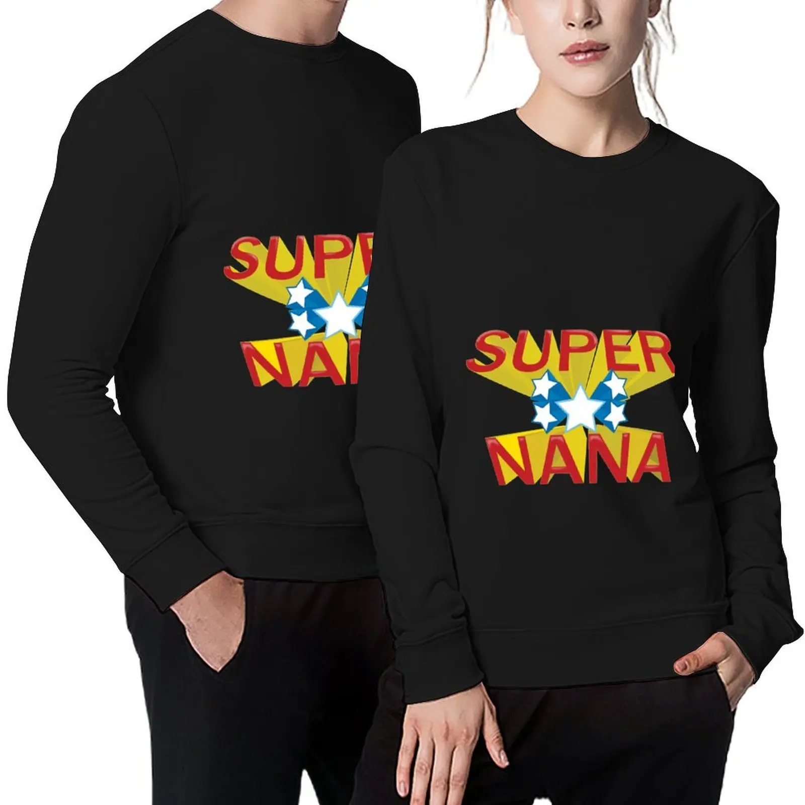 

SUPER NANA Pullover men's winter sweater tracksuit winter clothes men clothes aesthetic sweatshirts