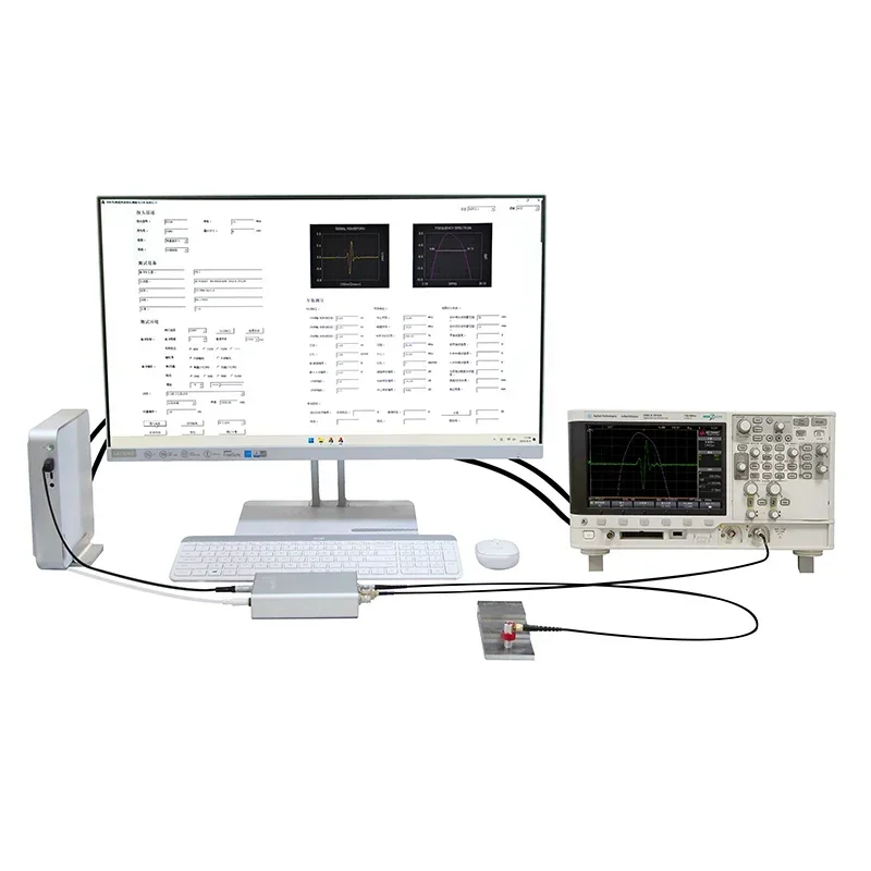 In stockYUSHI PR10 Computer-Controlled Ultrasonic Transducer UT Probe Testing System Portable Pulser/Receiver