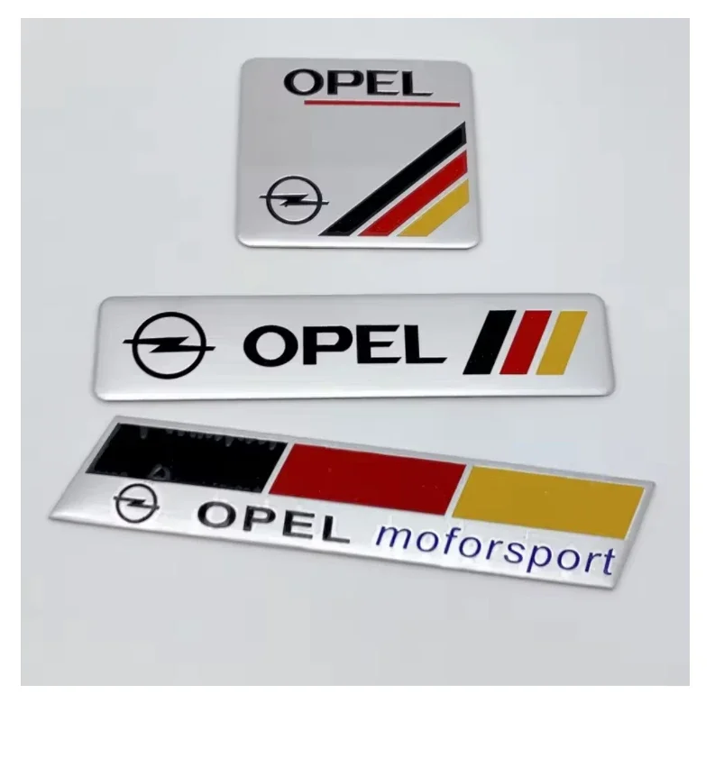 Aluminum Car Badge Stickers Can Be Freely Pasted on the Car Body for Opel Insignia Astra Antara Meriva Zafira H G Corsa