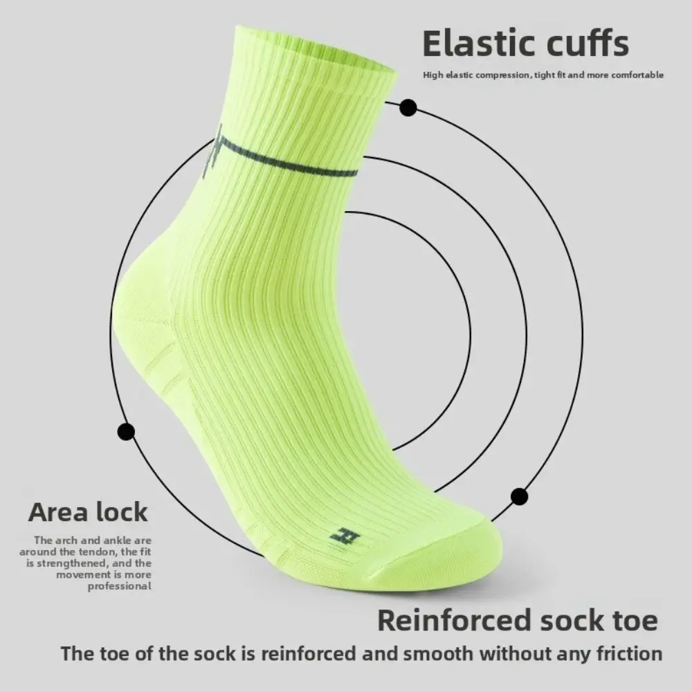 

Новые профессиональные велосипедные носки, влагоотводящие полосатые носки для горного велосипеда, дышащие футбольные чулки для взрослых