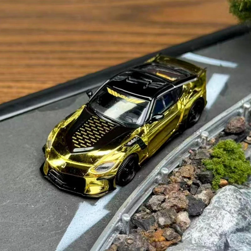 MINIGT 1:64 مقياس 985 Z الحجاب FFZ400 سبيكة محاكاة نموذج سيارة جمع عرض لعبة مزخرفة هدية #1