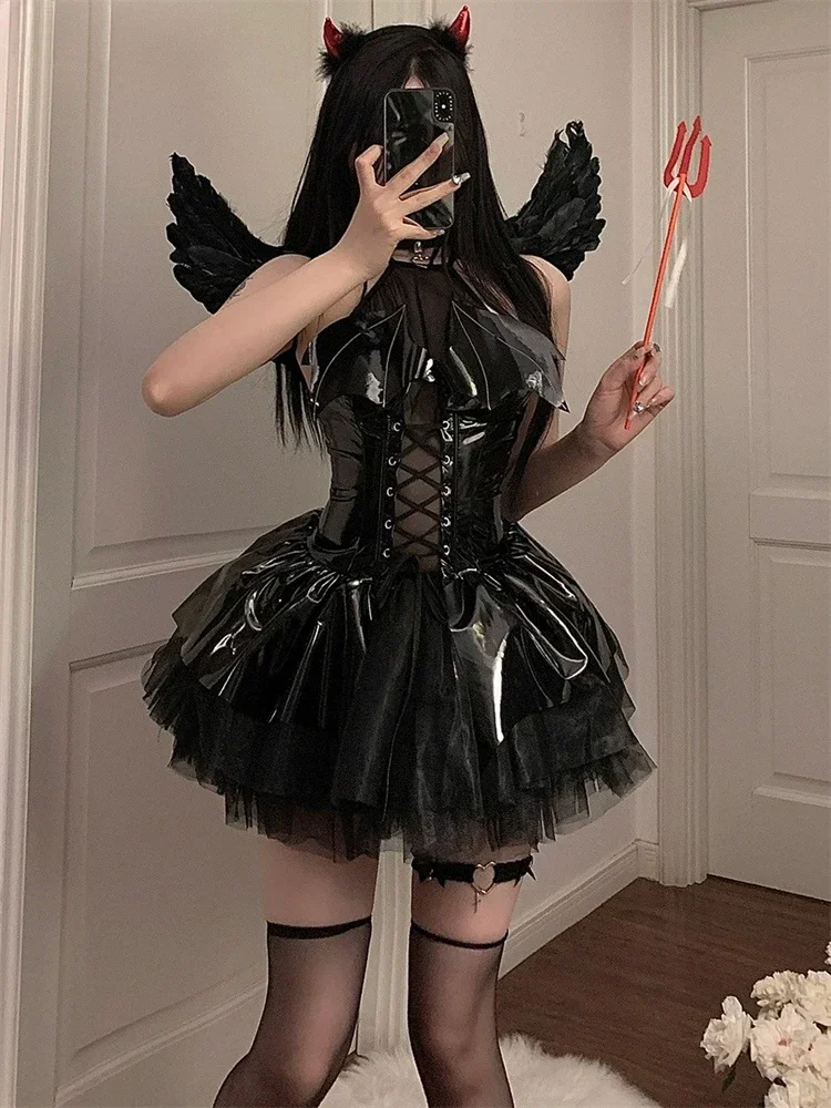 Lolita Jurk Sexy Meid Outfit Kerst Cosplay Kostuum Vrouwen Franse Dienaar Lolita Babydoll Jurk Uniform Pak Cosplay Kostuums