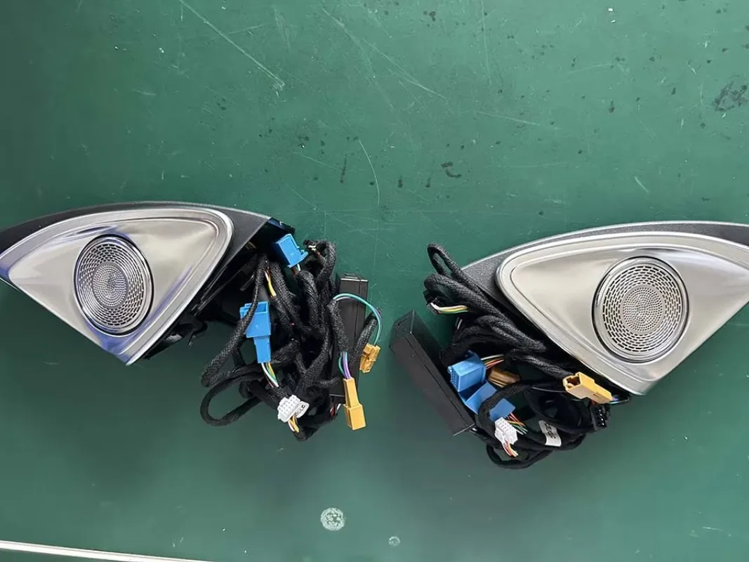 For Mercedes Benz C Class Full Set 64 Colors W205 X253 GLC Car Interior Ambient Lighting Air Vent Rotating Tweeter Light