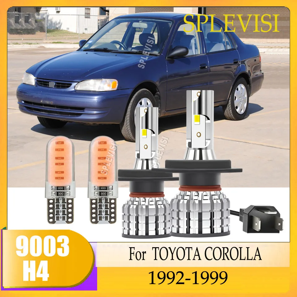 

H4 120W LED Headlight - Road Legal, with Anti-Corrosion Connectors For TOYOTA COROLLA 1992 1993 1994 1995 1996 1997 1998 1999