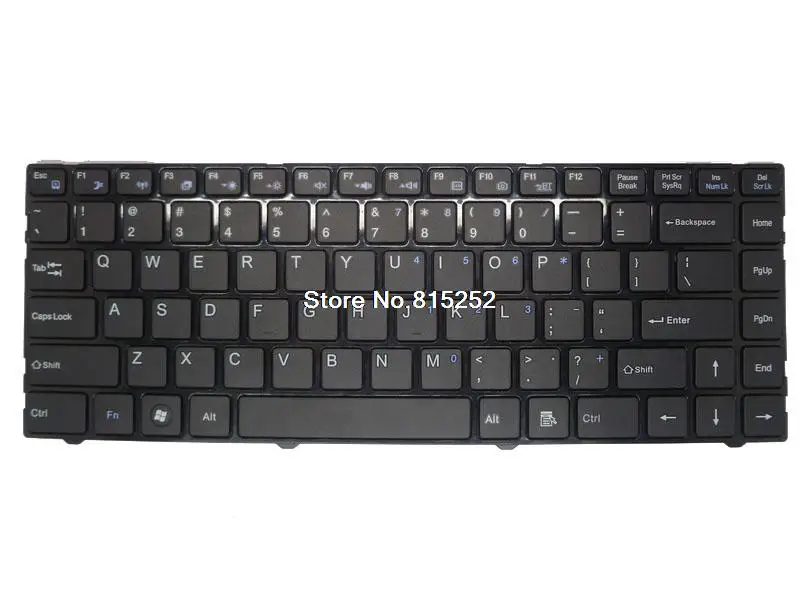 Laptop Keyboard For Siragon Ultrabook Ub-5000 United States US Black With Frame