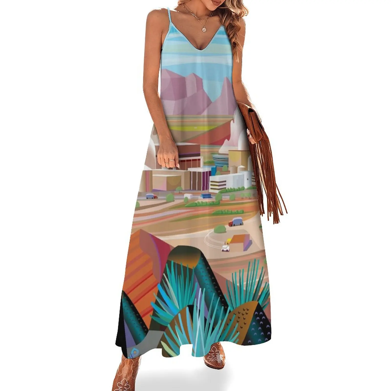 

Power Plant in the Desert Sleeveless Dress sexy short dresses daring luxury dress beach outfits for women Dress