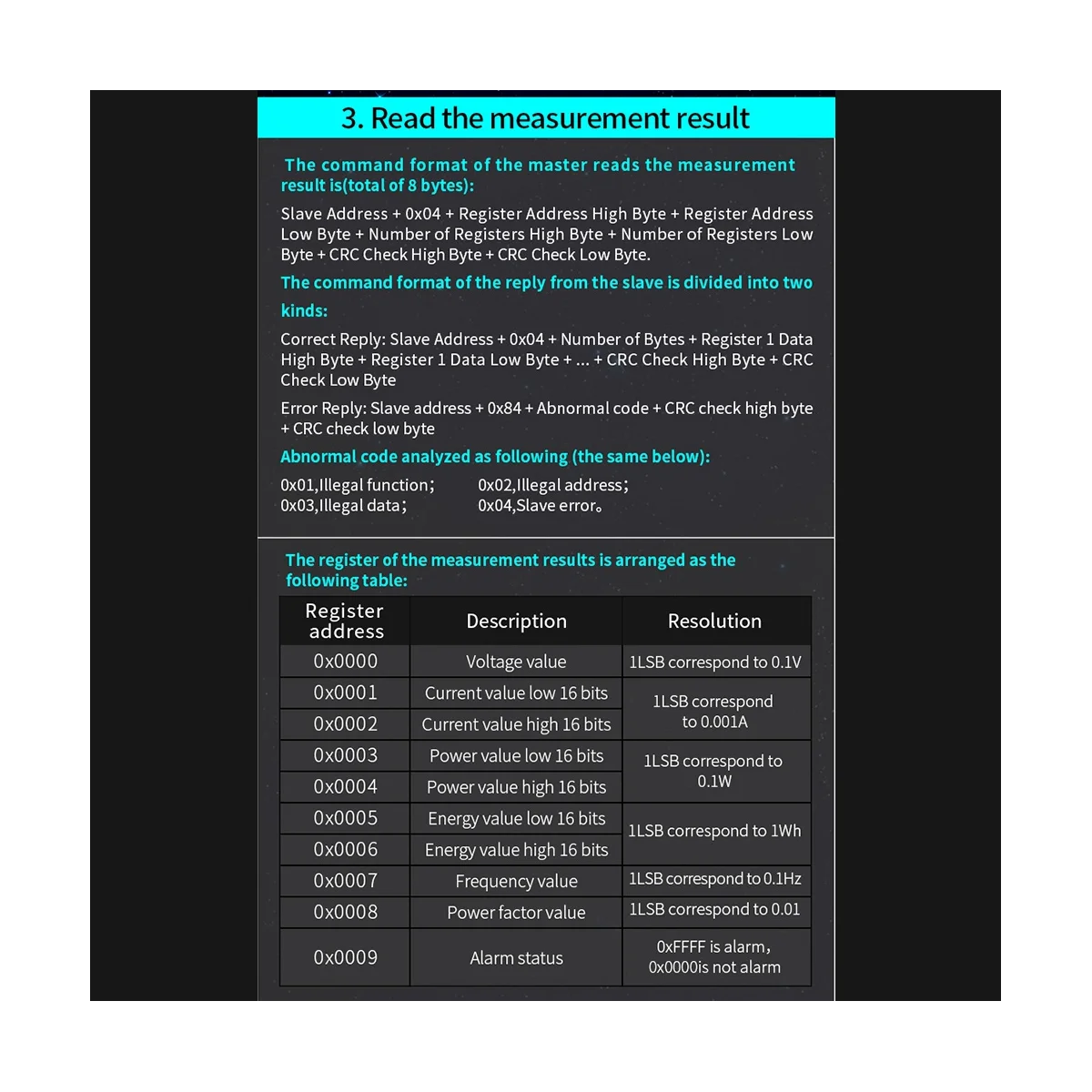 100A PZEM 004T 3.0 Version Wattmeter+Open CT Kwh Meter Volt Amp Current Test Module for Arduino TTL COM2/COM3/COM4
