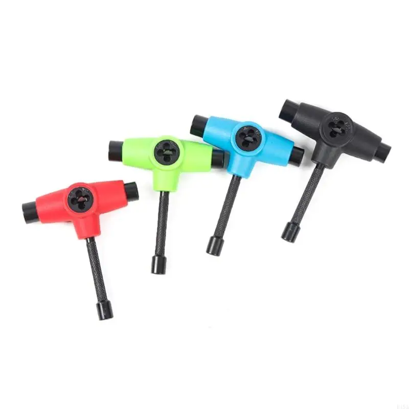 E15A Ergonomic Skates T Tool for Longboards Maintenance High Strength Skates Tool for Skateboards, Board, Long Boards,