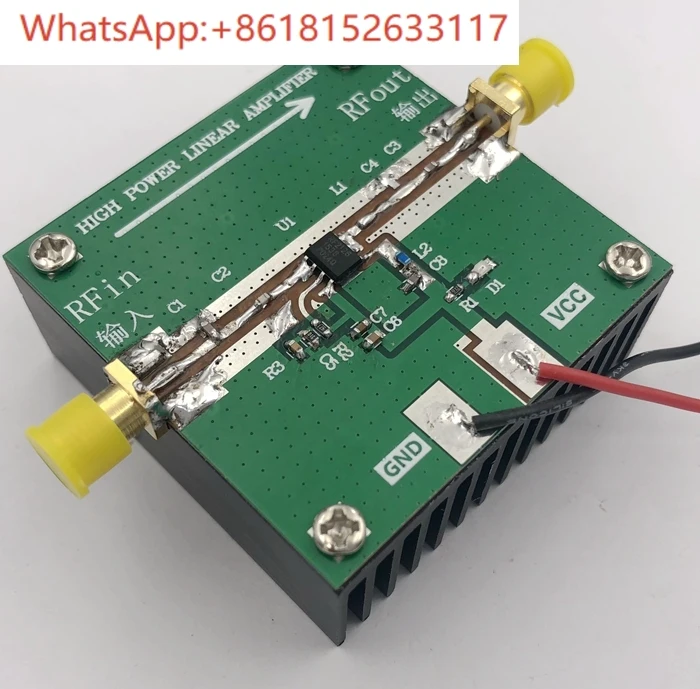 RF2126 RF مكبر كهربائي 2.4 جيجا هرتز 1 واط واي فاي بلوتوث مكبر للصوت مع تبديد الحرارة #4