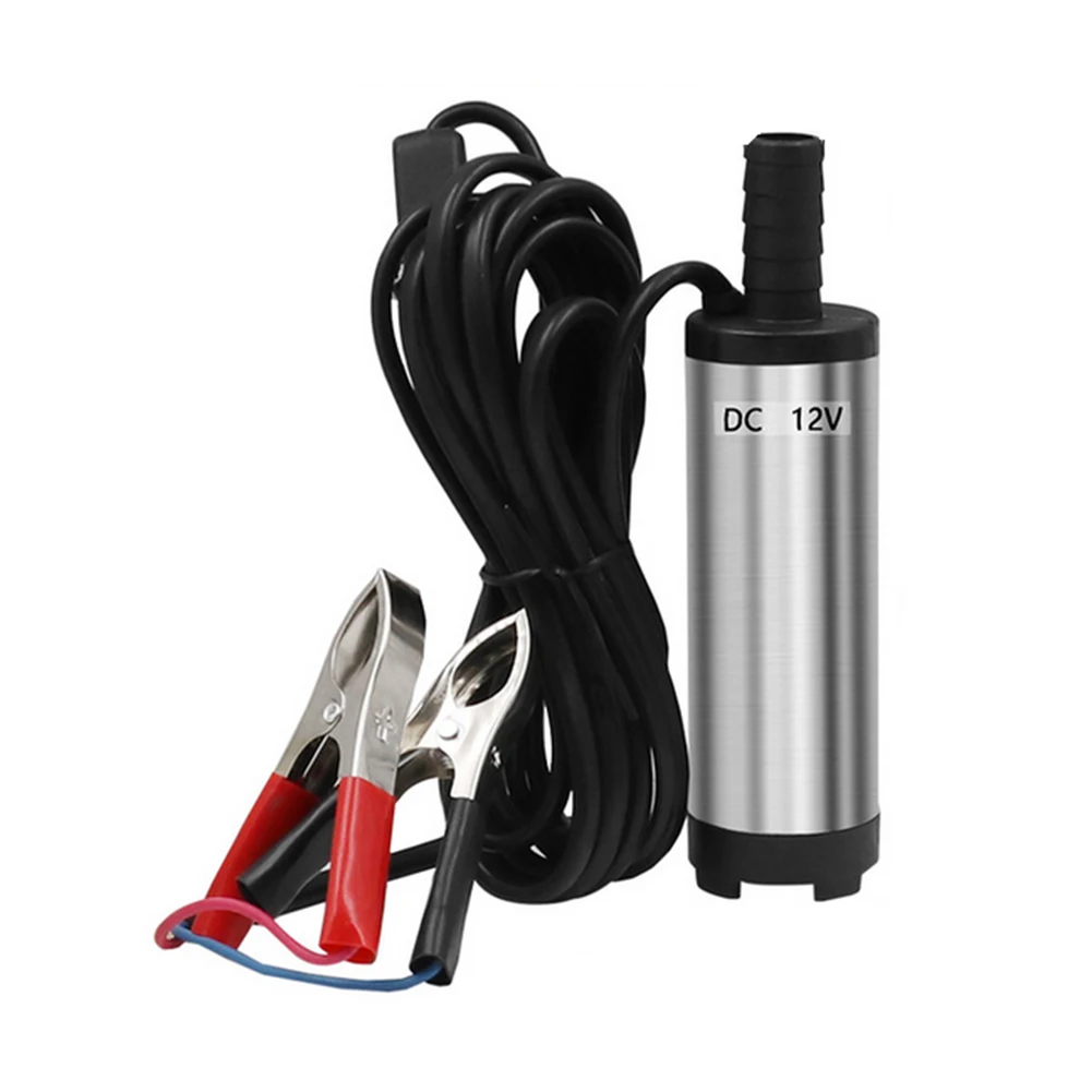 Portable Electric Submersible Pump with Switch Stainless Steel Kerosene Motor Oil Transfer Pump Car Tool