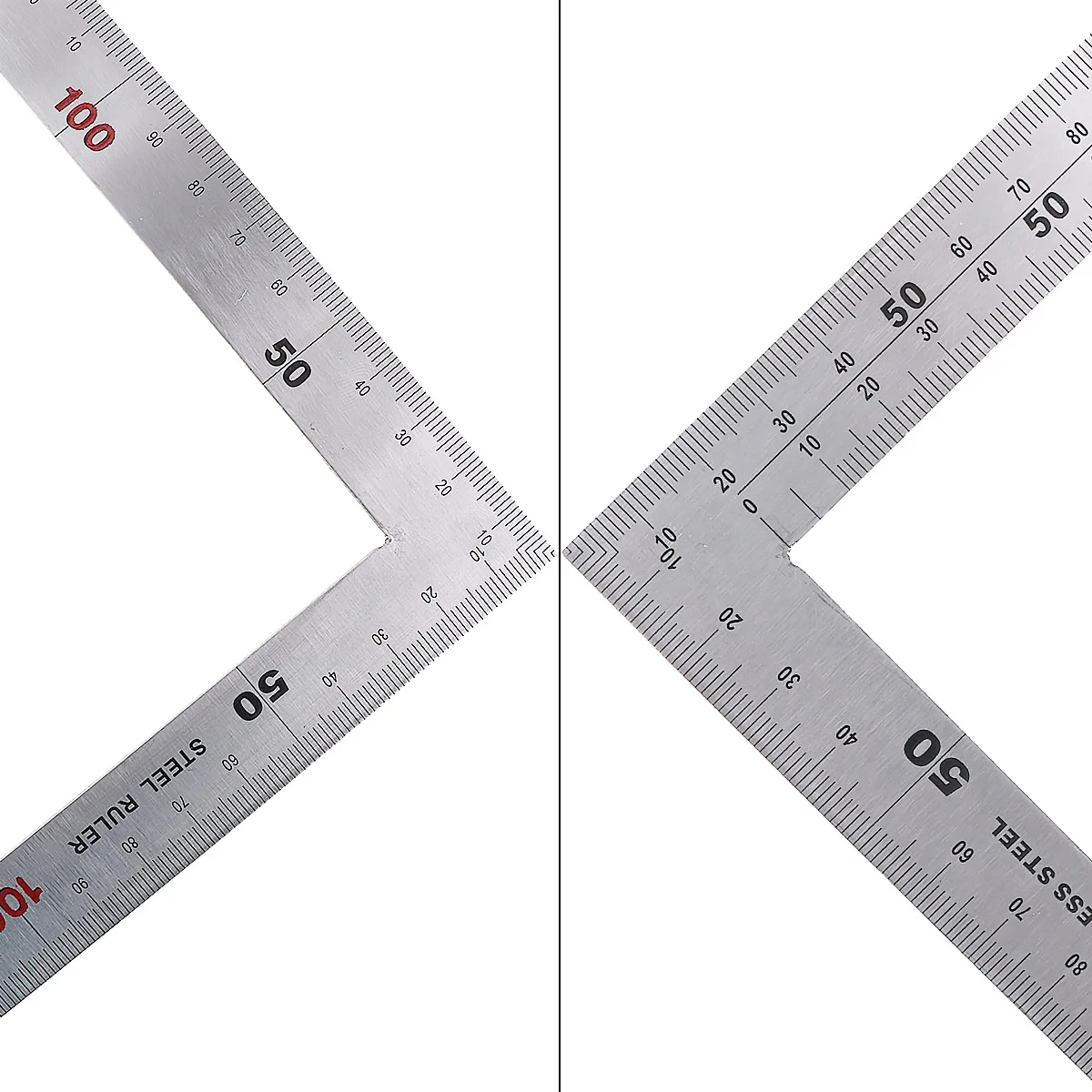 1pc Metall Stahl Platz Set 90 Grad Winkel Metric Versuchen Mitre Quadrat Herrscher 150x300mm 250x500mm Messung Instrumente