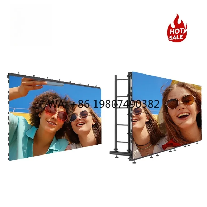 

P1.2-P10 Full Color LED Display Cabinet Indoor Outdoor Stage Video Wall High Definition Commercial Advertising Screen Panel