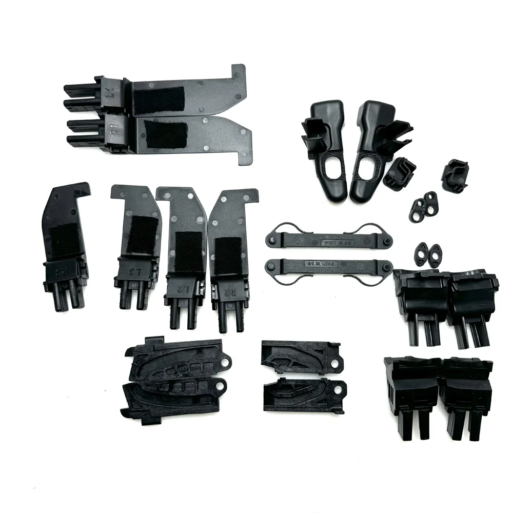 

9099898 For Fiat 500C 500 Convertible Kit UK 24 Pcs Upgraded Soft Top Roof Repair Slider Clip Hood Parts Black car accessories