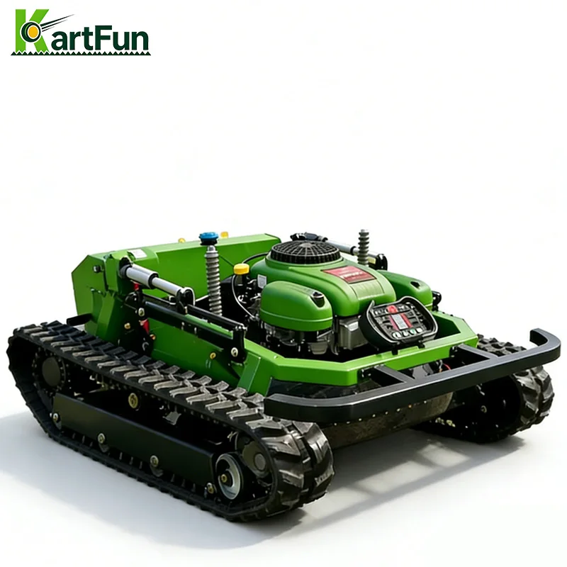 High Performance RC Lawn Mower 608cc 1200mm Wide Cutting Remote Control Mower for Mountain Slope Wild Grass Management