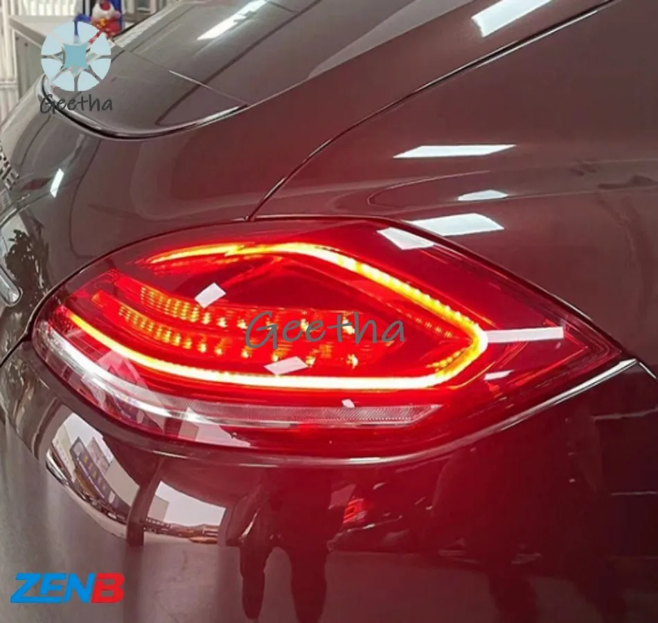

For Suitable for 2010-2013 Porsche Panamera Taillight Assembly, Panamera Modified LED Dynamic Running Lights, Black