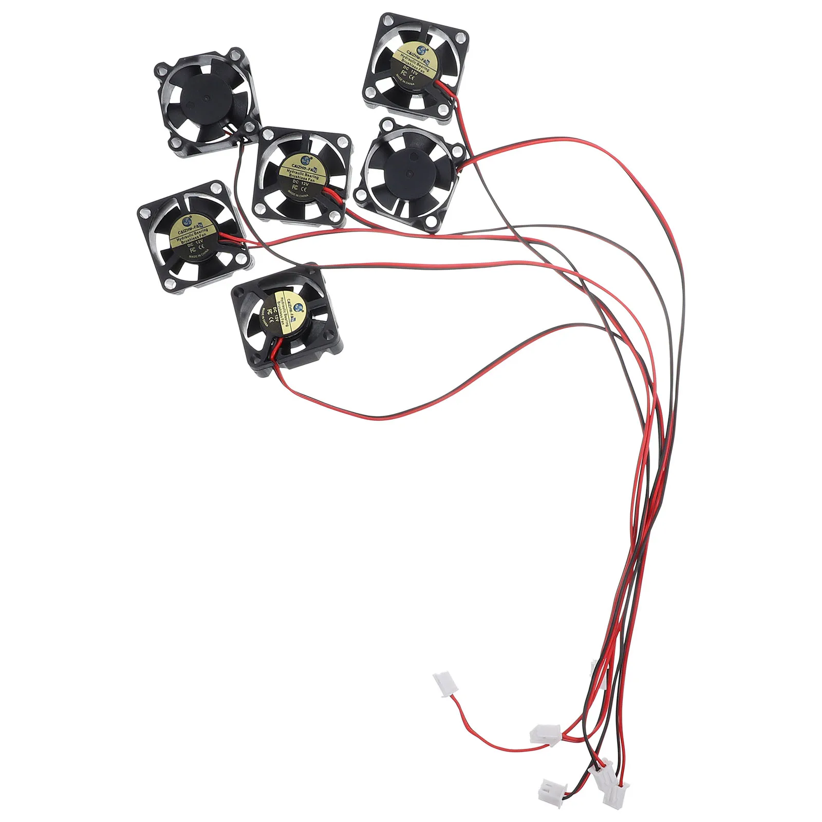 

6 Pcs Car Projector Computer Fan Quite Cooling Mini Blower VCR DVR Dc 12v Aluminum Alloy Printer Accessory Performance