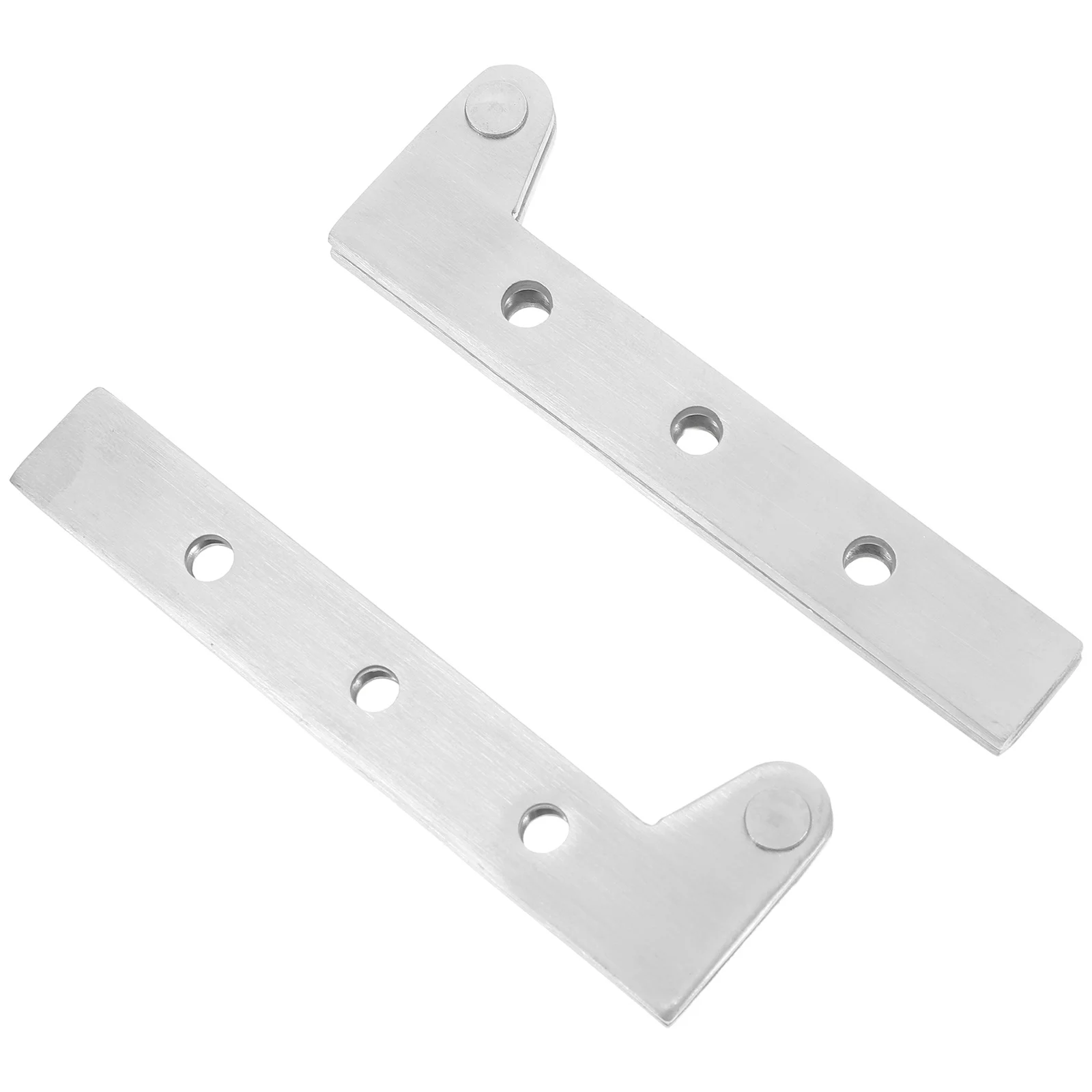 

4pcs Hidden Hinge Stainless Steel Seven-Shaped Rotating Pivot For Doors Cabinets Folding Flip Window Durable Concealed Cabinet