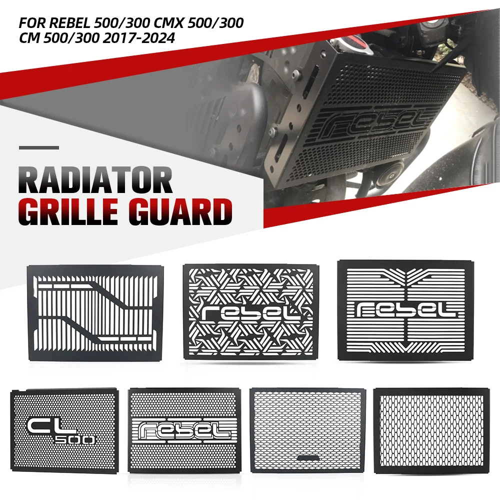 

For Honda REBEL CMX/CM 500/300 2017-2021-2022-2023-2024 Radiator Water Cooling Tank Reservoir Bezel Side Protection Cover Guard
