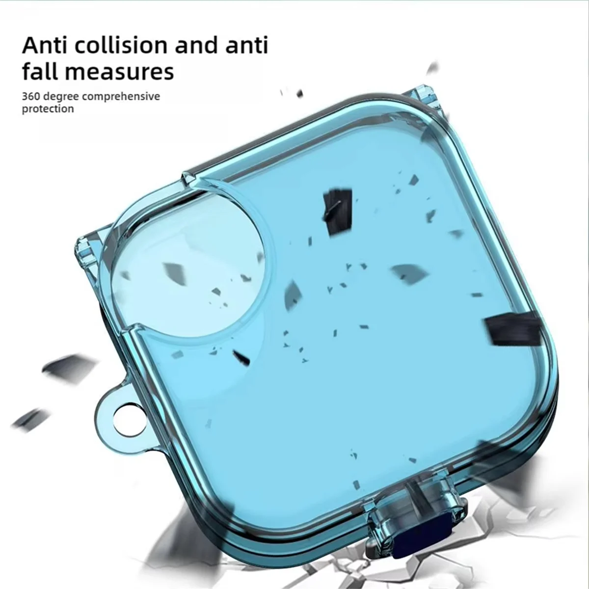 DQ2G Custodia protettiva per auricolari Bluetooth CMF Buds Pro 2 Materiale TPU Interruttore Custodia trasparente Tinta unita Copertura semplice B