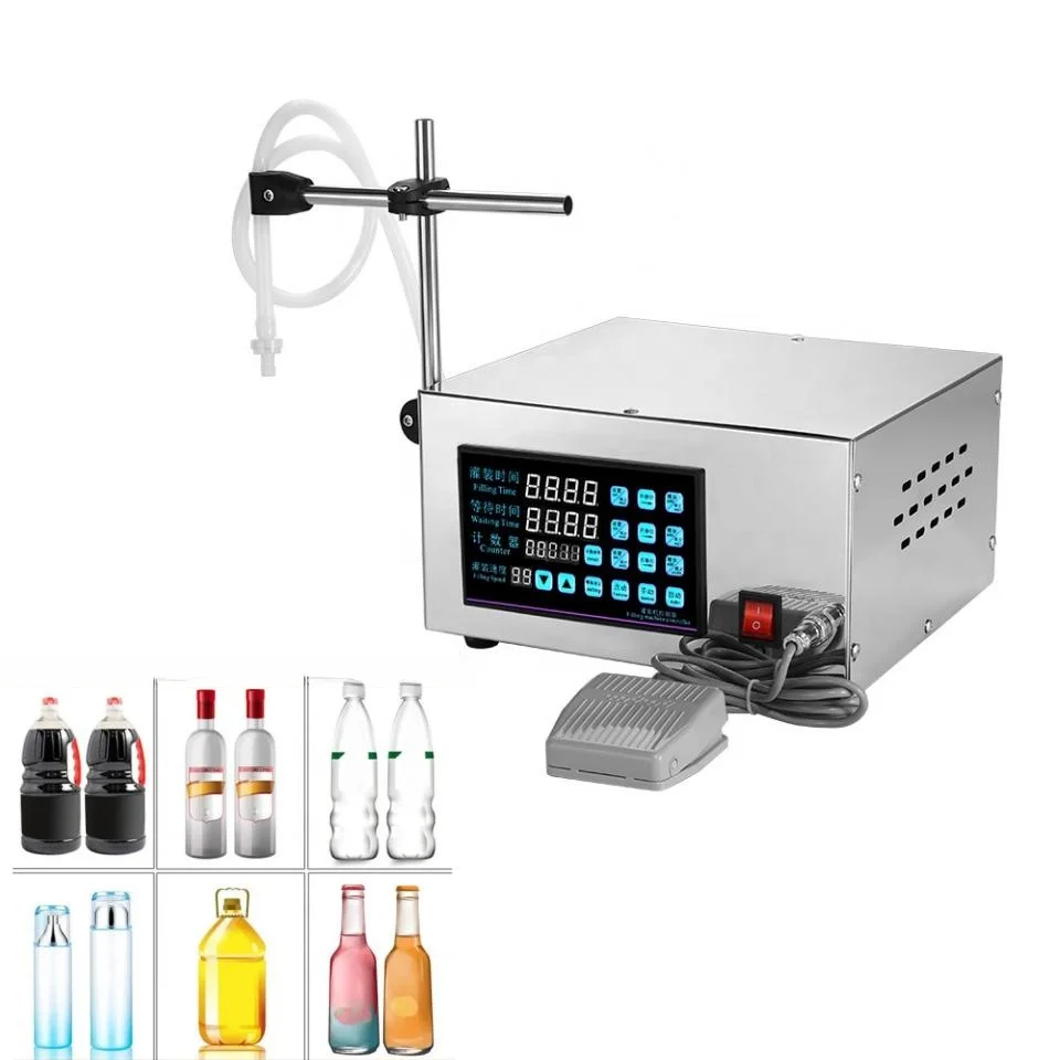 Junmin  Small Semi-automatic Liquid Filling Machine 3500ml Digital Control Electric Liquid Filler