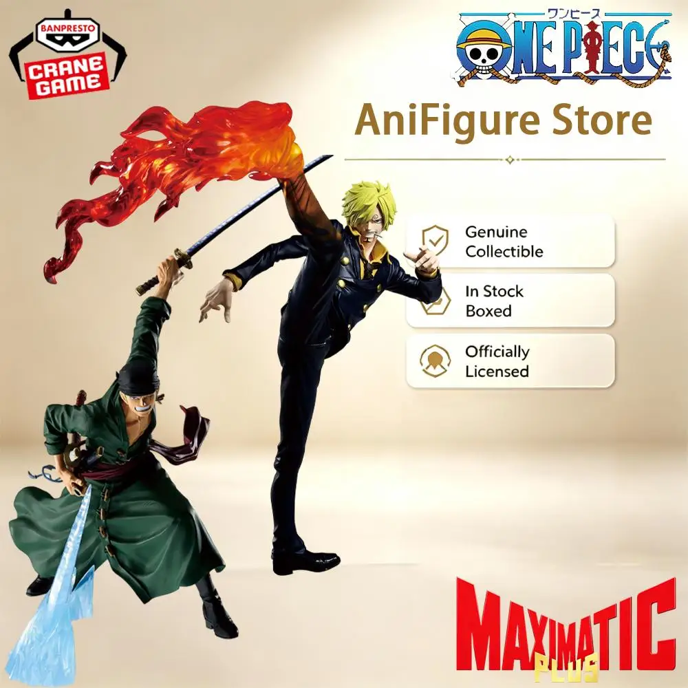 Genuine In Stock Banpresto MAXIMATIC PLUS One Piece RORONOA ZORO SANJI Figure Anime Boxed Toy Collectible