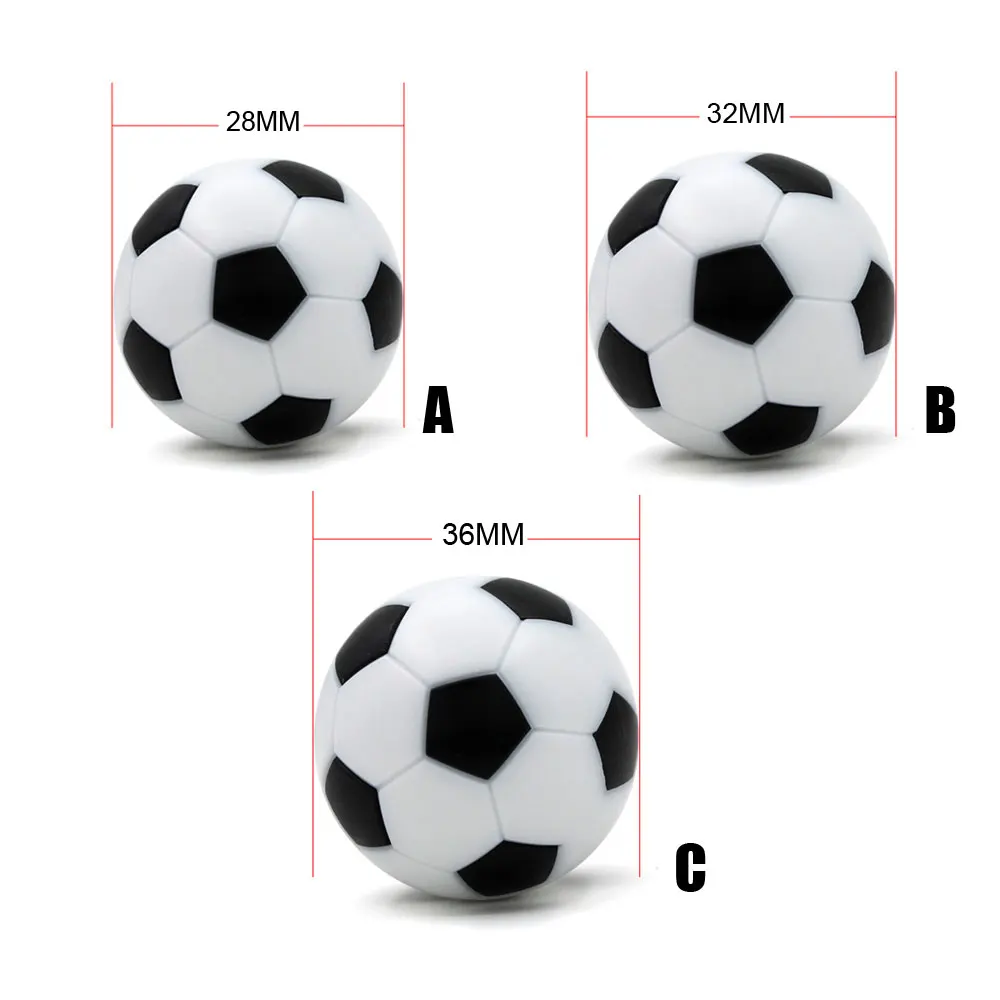 2db Gyanta foosball Futball Plató golyós beltéri játékok Futball-labda 28mm 32mm 36mm Plató Futball-labda játékok golyós foosball alkatrészek