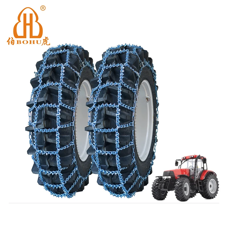 BOHU alloy steel 16.9-30 snow wheel chains farm logging tractor tire protection chain tractor snow chain