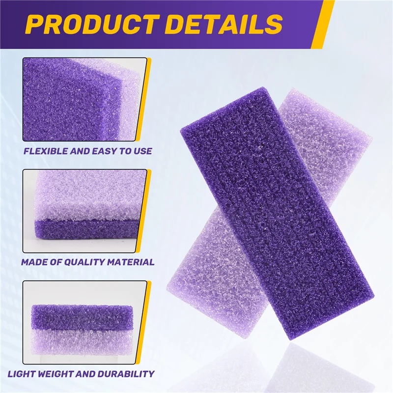 B47B-4Pcs Foot Pumice Sponge Stone Pedicure For Foot Callus Exfoliate Hard Skin Remove Pedicure Scrubber