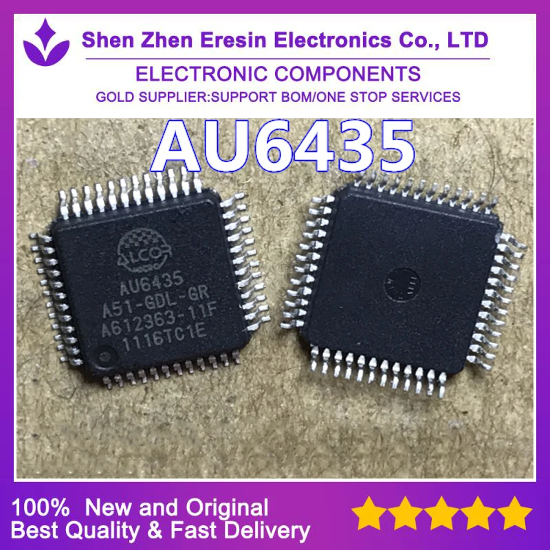 Free shipping  10PCS/LOT   AU6435A51-GDL-GR TQFP48  New and original