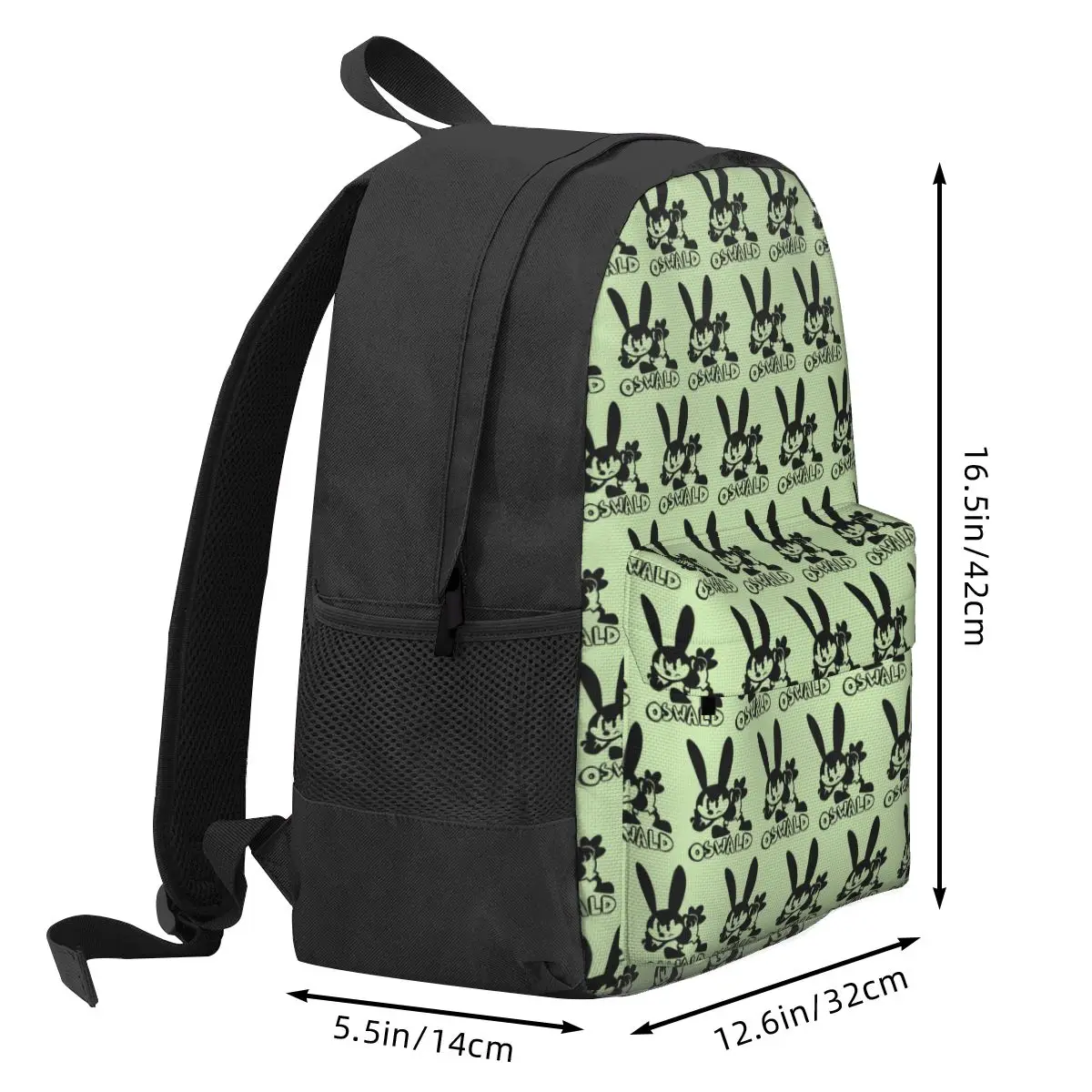 Angry Oswald - The Lucky Rabbit Backpack Student BookBag Children School Bag Computer Shoulder Bags for Boys Girls