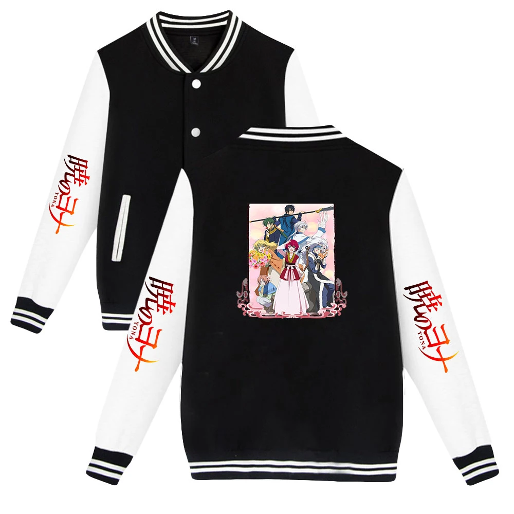 

Anime Yona of the Dawn Baseball Jacket Trucksuit Loose Clothes Streetwear Baseball Clothing New Causal Long Sleeve Jacket