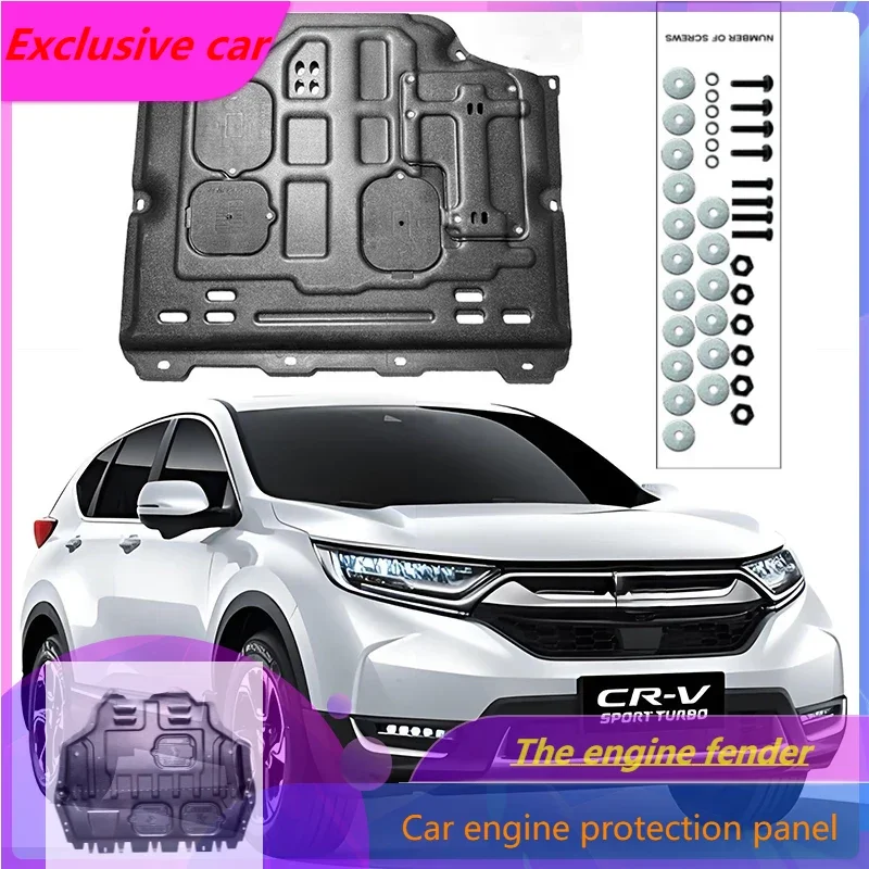 

Under Engine Guard Splash Shield Mud Fender Cover Plate Fender Mudguard Protector For Honda CRV Hybrid 2017-2021 2.0L Car Black